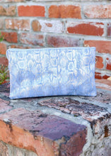 Load image into Gallery viewer, Cross-body Snake Shimmer Periwinkle