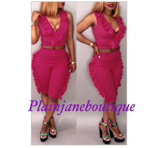 Fuchsia two piece set