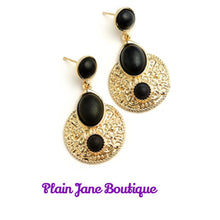 Load image into Gallery viewer, Circle Hanging Post Earrings
