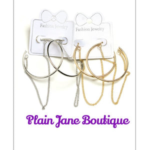 Chain Hoop Earrings