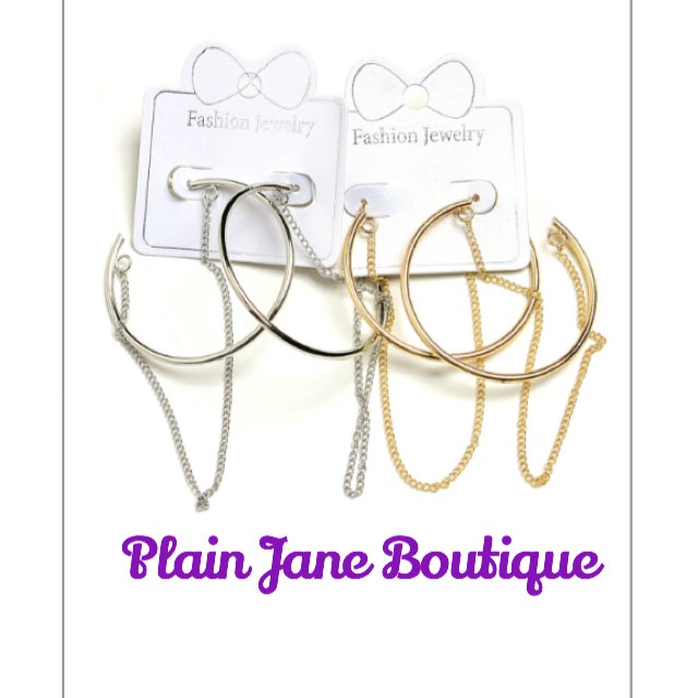 Chain Hoop Earrings