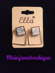 Small Square Earrings