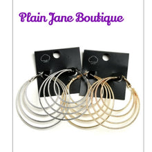 Load image into Gallery viewer, 3 Loop Hoop Earrings
