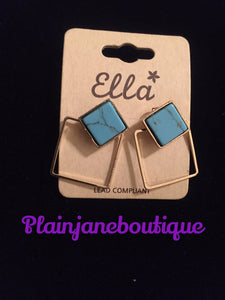 Small Square Earrings