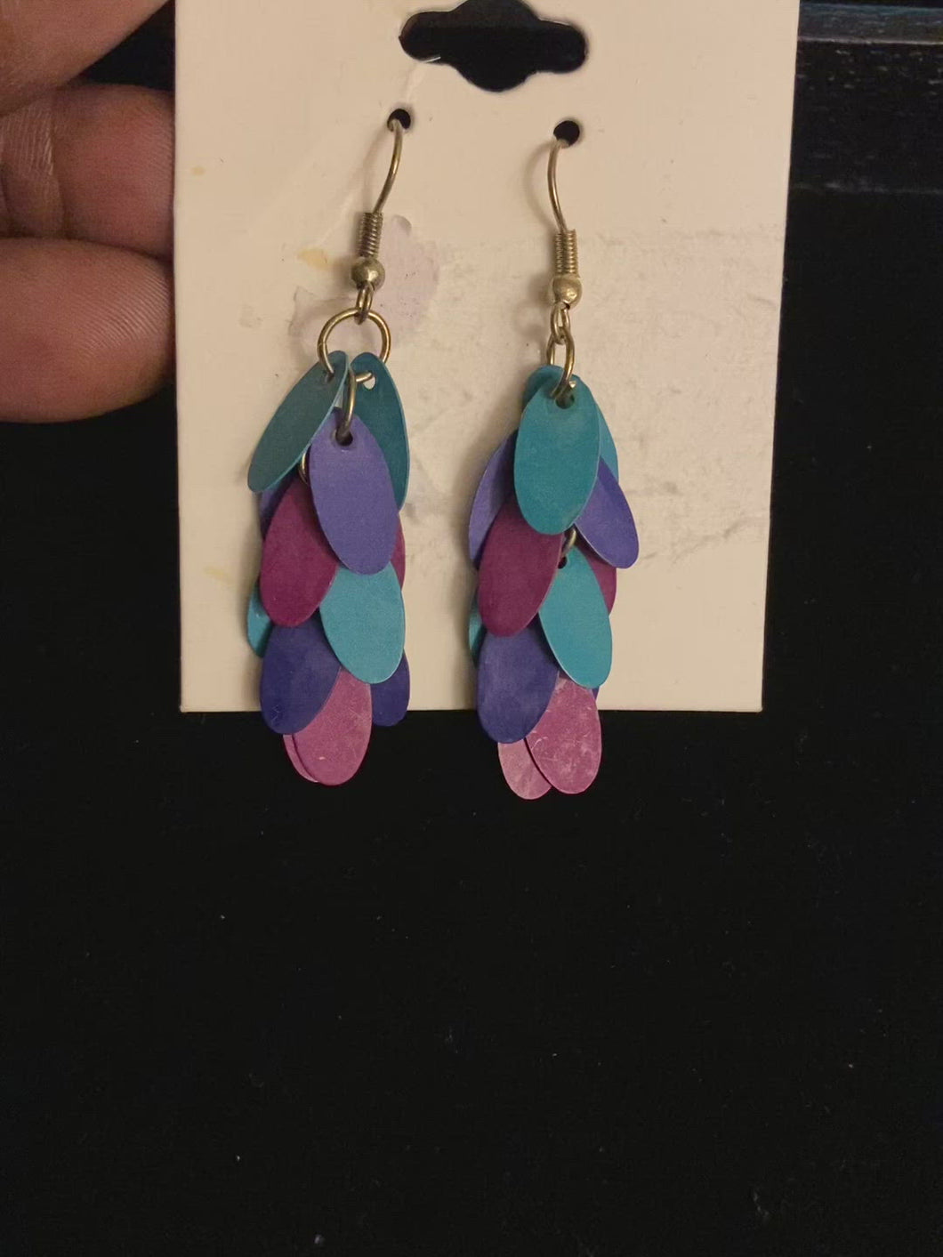 Multicolored Hanging Earrings