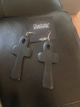 Load image into Gallery viewer, Wood Hanging Earrings
