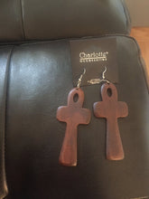 Load image into Gallery viewer, Wood Hanging Earrings
