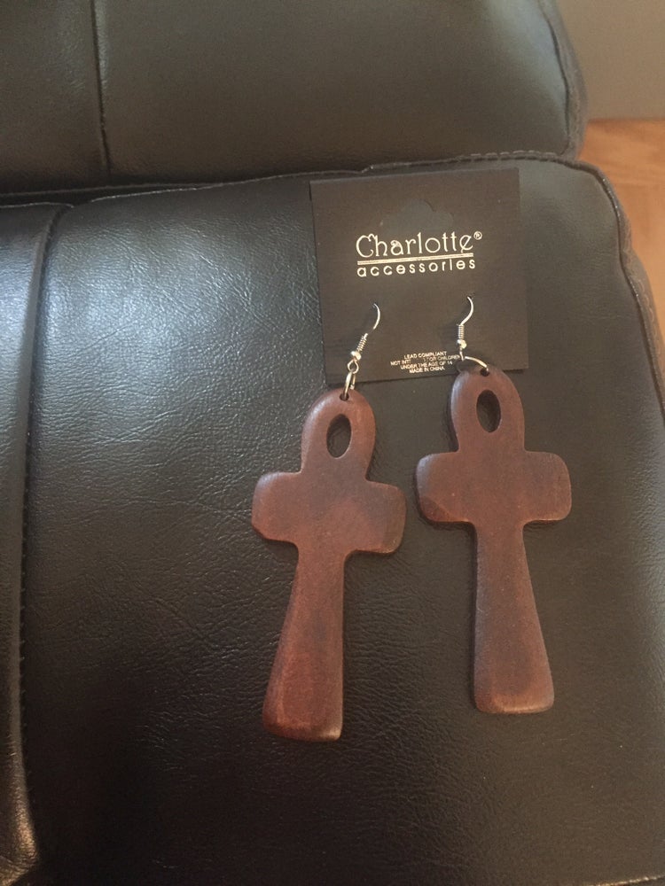 Wood Hanging Earrings