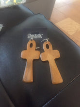 Load image into Gallery viewer, Wood Hanging Earrings
