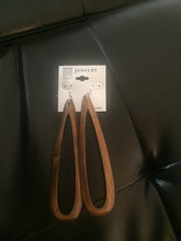 Load image into Gallery viewer, Long Wood Earrings
