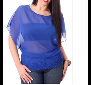 Sheer Plus Size Top